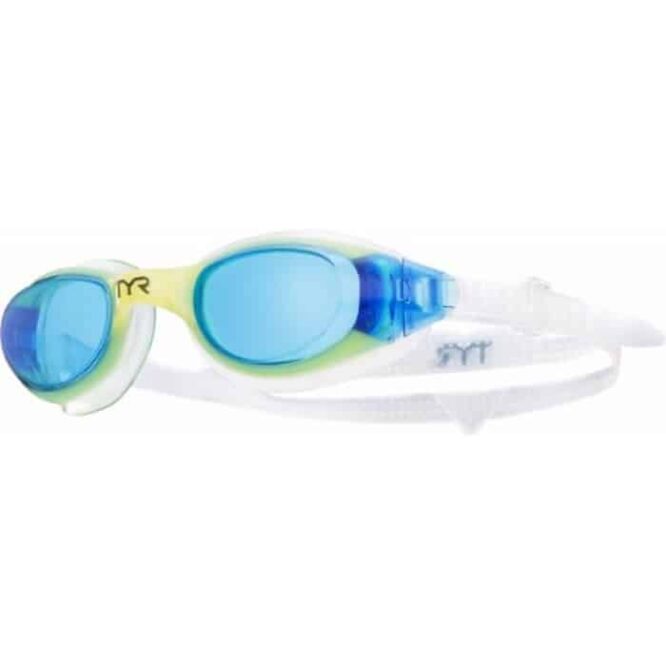 TYR Technoflex 4.0 Junior Swim Goggles(Blue/Yellow)