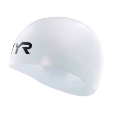 TYR Men's Tracer-X Dome Swim Cap (White)