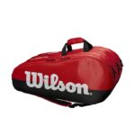 Wilson Team 3 Compartment Tennis Bag (Black/Red, 15pack)