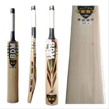 BDM Super Test 2000 Kashmir Willow Cricket Bat-Men's
