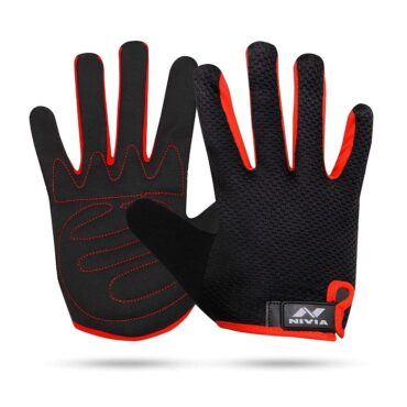 Nivia Cross Training Basic Gloves -Black/Red