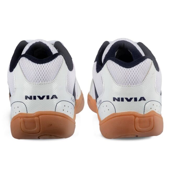 Nivia Flash Badminton/Volleyball Shoes -White/Blue p4