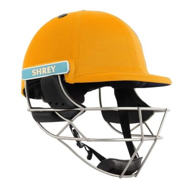 Shrey Masterclass Air Stainless Steel Cricket Helmet Gold Pr-1