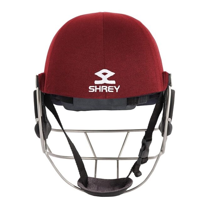 Shrey Masterclass Air Stainless Steel Cricket Helmet -Maroon pr-2