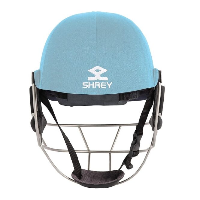 Shrey Masterclass Air Stainless Steel Cricket Helmet Sky Blue Pr-2