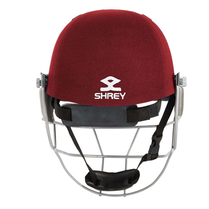 Shrey Match 2.0 Steel Cricket Helmet -Maroon