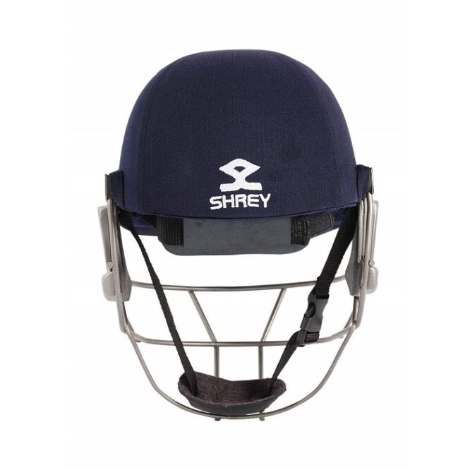 Shrey Pro Guard Air Titanium Cricket Helmet Navy Blue Pr-2