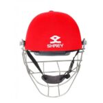 Shrey Pro Guard Fielding Stainless Steel Cricket Helmet -Red