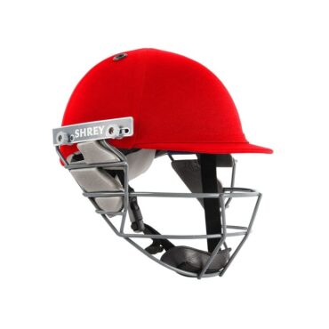 Shrey Star Junior Steel Cricket Helmet -Red Pr-1