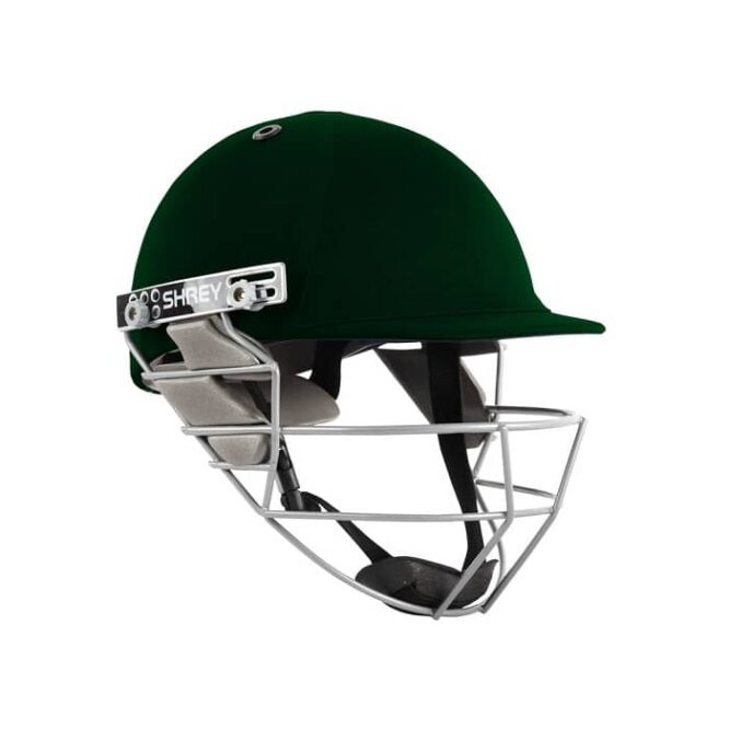 Shrey Star Steel Cricket Helmet -Green Pr 1
