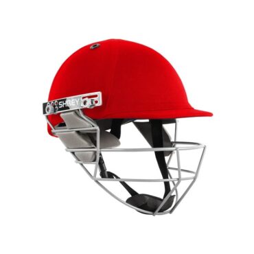 Shrey Star Steel Cricket Helmet Red Pr 1