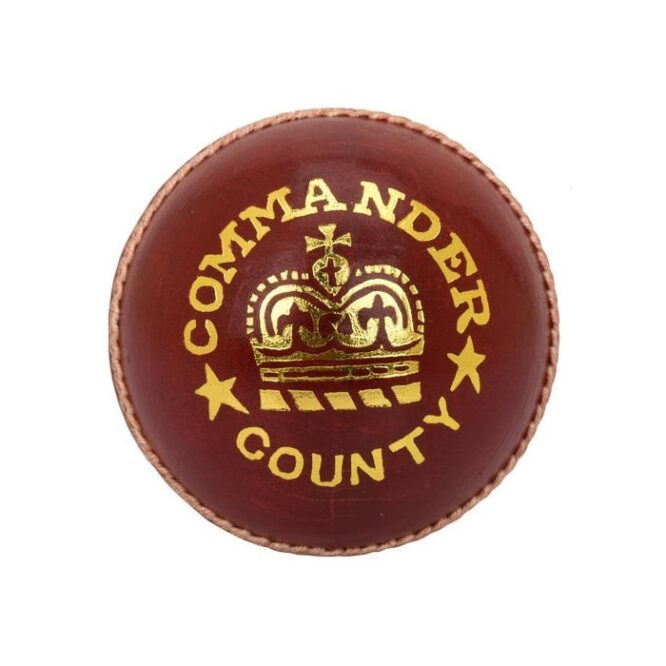 BDM Commander Cricket Leather Ball (Red)