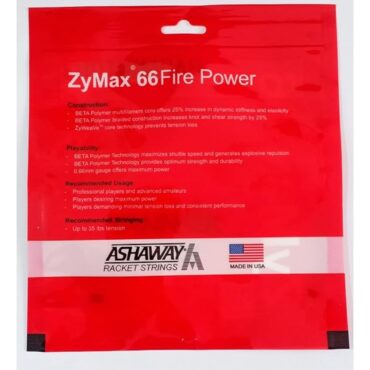 Ashaway Zymax 66 Fire Power Badminton Strings(0