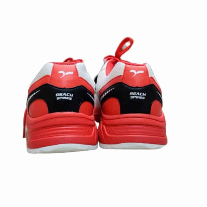 SEGA Reach Performance Spike Cricket Shoes White/Red