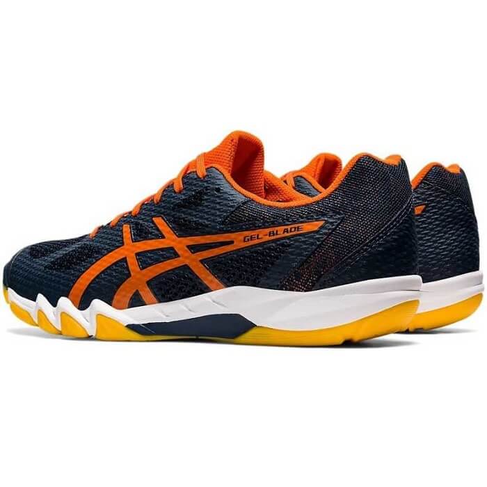 Asics Gel-Blade 7 Badminton Shoes (French Blue/Marigold Orange ...