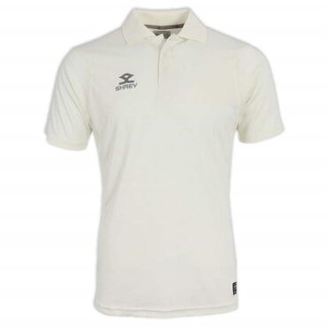 Shrey Cricket Match Shirt Short Sleeve (white)