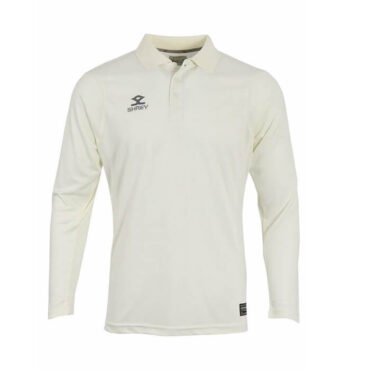 Shrey Cricket Match Shirt Long Sleeve (white)