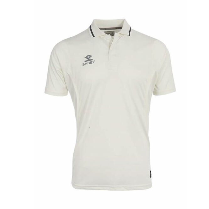 Shrey Cricket Premium Shirt Short Sleeve (white)