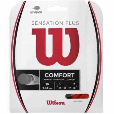 Wilson Sensation Plus 16 Tennis String (Red)