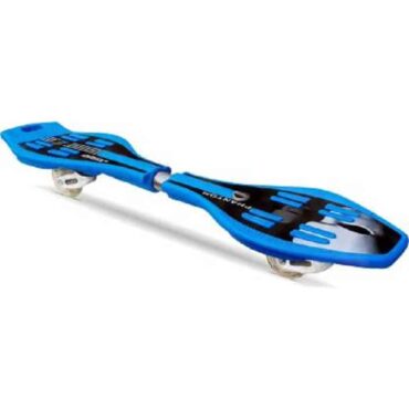Jaspo Phantom Waveboard With 80mm Illuminating Wheels 34 inch x 9 inch Skateboard blue