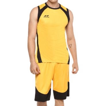 Nivia Phantom Basketball Jersey Set(Yellow)