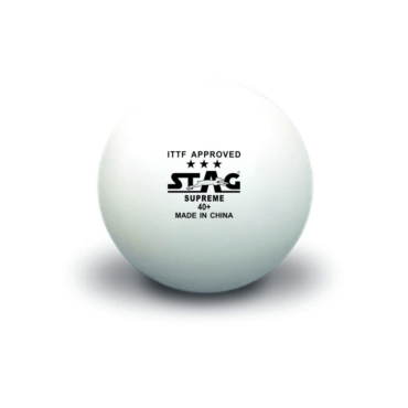 Stag 3 Star Table Tennis Ball, Pack of 3 (White)