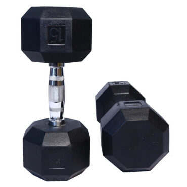 USI Octagon Rubber Dumbbell