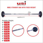 USI Straight Bar with Fixed Weight