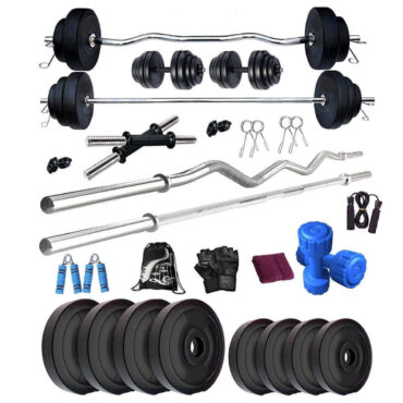 Bodyfit 24 KG Exercise Sets Weight Plates Combo Home Gym Set
