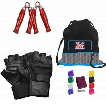 Weight Chart :5 KG X2 + 2.5 Kg x 8 +10 Kg x 2 Total Weight 50 kg Accessories : 1 Pair hand gripper + 1 pair leather Gloves + 1 Skipping Rope +1 HAND TOWEL+ 4 Spring Locks for Bar(It Can't come out when you Lift the Weight) Bar Details : 5ft Straight Bar + 3 Ft Heavy Curl Bar + 2 x 14" Dumbbell Rod BODYFIT Special Offer 50 kg home Gym PVC Package