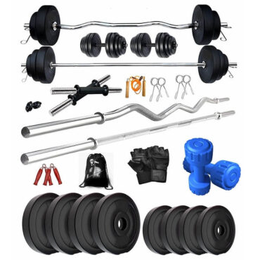 Bodyfit 30KG Weight Plates, Gym Backpack, Gym Accessories