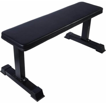 Bodyfit Flat Bench, Gym Bench, Flat Weight Bench, Adjustable Bench for Home Gym