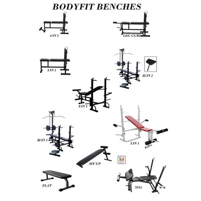Bodyfit Home Gym Benches for Exercise N Fitness