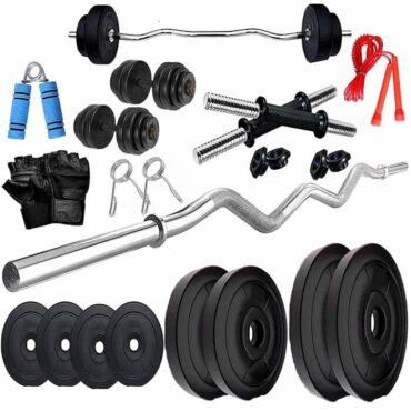 Bodyfit Home Gym Combo, Home Gym Set, Gym Equipments (8KG-60KG)