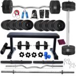Bodyfit Home Gym Set Combo Kit, Gym Equipment 50Kg (2)