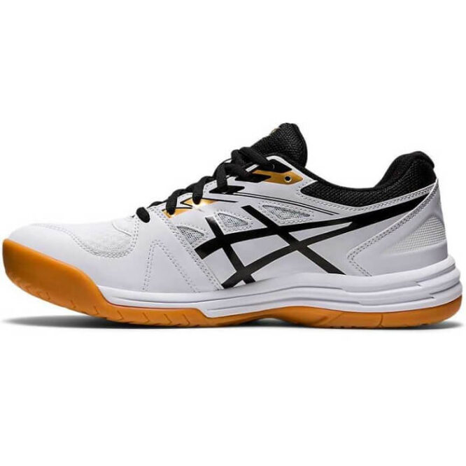 Asics Upcourt 4 GS Badminton Shoes (White/Peacoat)