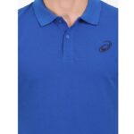 ASICS-Mens-Ribbed-Polo-T-Shirt-ASICS-Blue