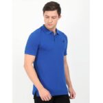 ASICS-Mens-Ribbed-Polo-T-Shirt-ASICS-Blue