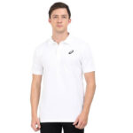Asics Men's Ribbed Polo T-Shirt - Brilliant White