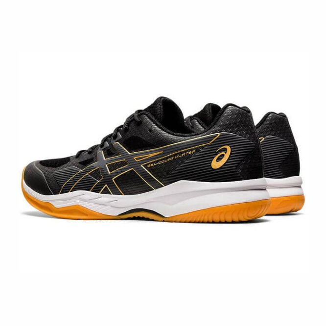 Asics Court Hunter 2 Badminton Shoes (Black/Carrier Grey)