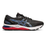 Asics Gel Nimbus 21 Running Shoes (Black/Electric Blue)