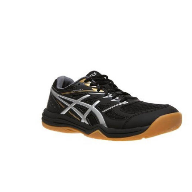 Asics Upcourt 4 GS Badmintion Shoes (Black/Pure Silver)