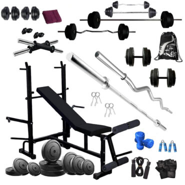 Bodyfit Set of Blend Multi Box Pack Bench for Home Gym Accessories (100 kg)