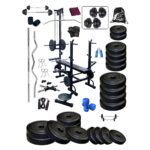 Bodyfit Solid 20 in 1 Heavy Bench with 40 kg Weight Plates