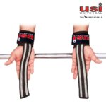 USI Leather Lifting Wraps With Wrist Support (1)