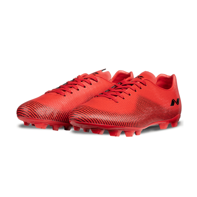 Nivia Carbonite 4.0 Stud Football shoes (Red)