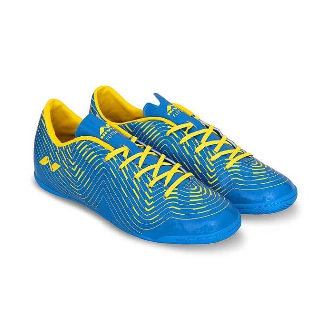 Nivia Encounter 8.0 Futsal Shoes (Blue/yellow)