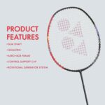 Yonex Astrox 01 Clear Badminton Racquet (Black/Red-Strung) p4