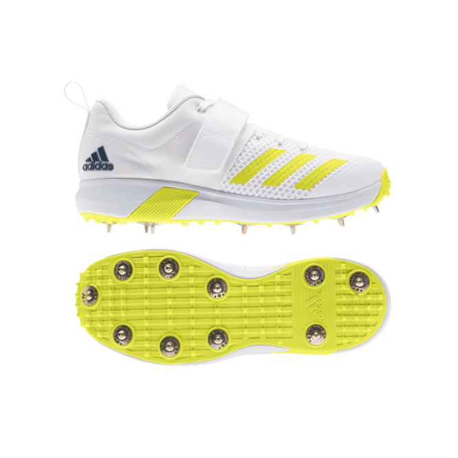 Adidas Adipower Vector 20 Cricket Spike Men's (White/Yellow) UK 7