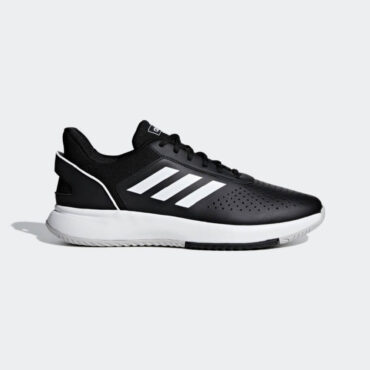 Adidas Courtsmash Tennis Shoe Men's (CORE BLACK/CLOUD WHITE/GREY TWO)